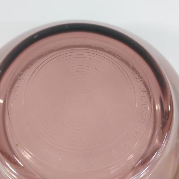 Pyrex Corning 322 Cranberry 1L Glass Mixing Bowl Cookware USA - Picture 4 of 6